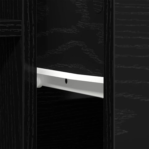 vidaXL Sideboard with Drawer Black 60 x 30 x 70 cm Engineered wood