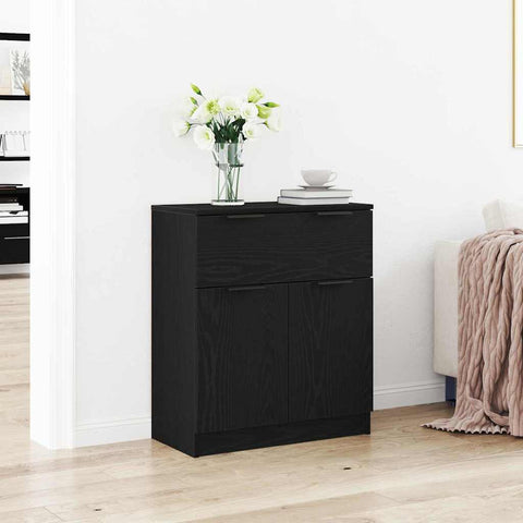 vidaXL Sideboard with Drawer Black 60 x 30 x 70 cm Engineered wood