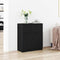 vidaXL Sideboard with Drawer Black 60 x 30 x 70 cm Engineered wood
