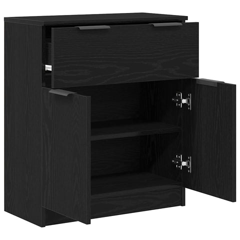 vidaXL Sideboard with Drawer Black 60 x 30 x 70 cm Engineered wood