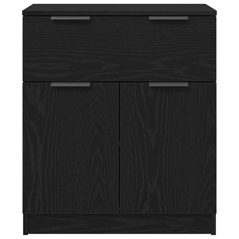 vidaXL Sideboard with Drawer Black 60 x 30 x 70 cm Engineered wood