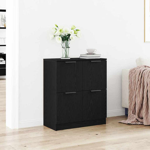 vidaXL Sideboard Black 60 x 30 x 70 cm Engineered wood