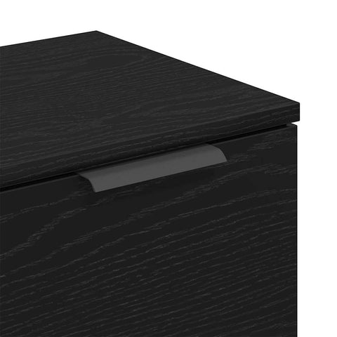 vidaXL Sideboard Black 90.5 x 30 x 70 cm Engineered wood
