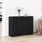 vidaXL Sideboard Black 90.5 x 30 x 70 cm Engineered wood