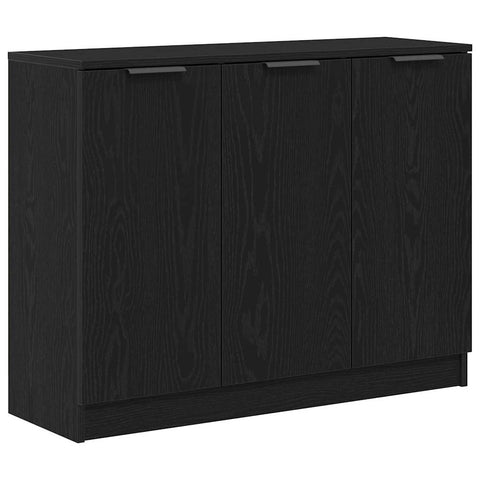 vidaXL Sideboard Black 90.5 x 30 x 70 cm Engineered wood