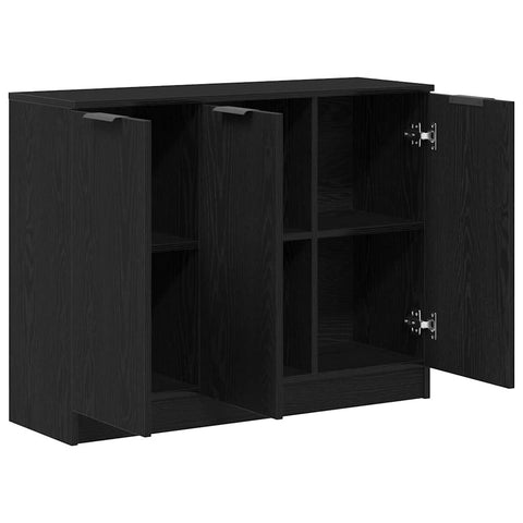 vidaXL Sideboard Black 90.5 x 30 x 70 cm Engineered wood