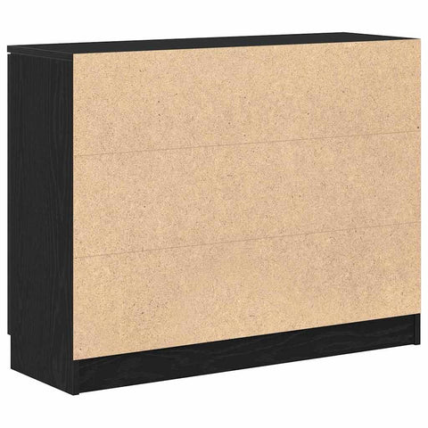 vidaXL Sideboard Black 90.5 x 30 x 70 cm Engineered wood