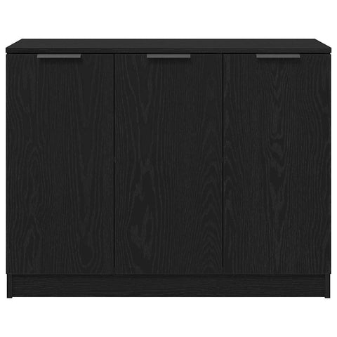 vidaXL Sideboard Black 90.5 x 30 x 70 cm Engineered wood