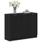vidaXL Sideboard Black 90.5 x 30 x 70 cm Engineered wood