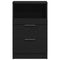 vidaXL Bedside Cabinet Black oak 40 x 35 x 65 cm Engineered wood