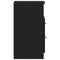 vidaXL Bedside Cabinet Black oak 40 x 35 x 65 cm Engineered wood