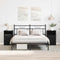 vidaXL Bedside Cabinet 2 pcs Black oak 40 x 35 x 65 cm Engineered wood