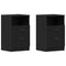 vidaXL Bedside Cabinet 2 pcs Black oak 40 x 35 x 65 cm Engineered wood
