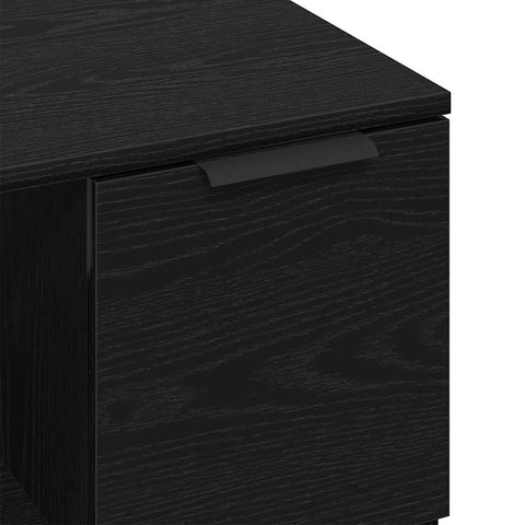 vidaXL Coffee Table Black oak 50 x 50 x 36 cm Engineered wood