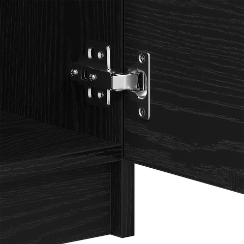 vidaXL Coffee Table Black oak 50 x 50 x 36 cm Engineered wood