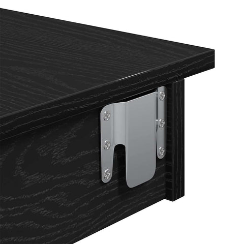 vidaXL Wall Bar Table Black oak 102 x 55 x 103.5 cm Engineered wood