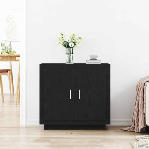 vidaXL Sideboard Black 80 x 40 x 75 cm Engineered wood