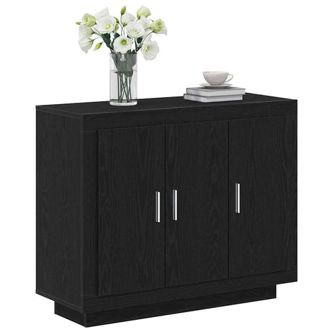 vidaXL Sideboard Black 92 x 35 x 75 cm Engineered wood