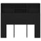 vidaXL Headboard Cabinet Black Oak 120 x 19 x 103.5 cm Engineered wood