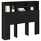 vidaXL Headboard Cabinet Black Oak 120 x 19 x 103.5 cm Engineered wood