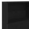 vidaXL Headboard Cabinet Black oak 160 x 19 x 103.5 cm Engineered wood