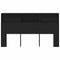 vidaXL Headboard Cabinet Black oak 180 x 19 x 103.5 cm Engineered wood