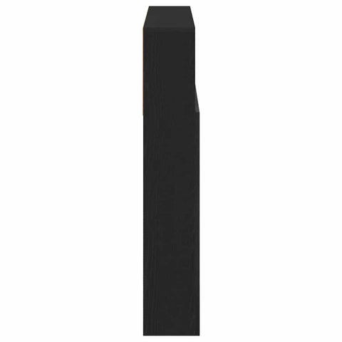 vidaXL Headboard Cabinet Black oak 180 x 19 x 103.5 cm Engineered wood