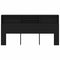 vidaXL Headboard Cabinet Black oak 200 x 19 x 103.5 cm Engineered wood
