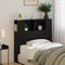 vidaXL Headboard Cabinet Black oak 100 x 19 x 104.5 cm Engineered wood
