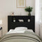 vidaXL Headboard Cabinet Black Oak 120x19x104,5 cm Engineered Wood