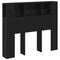 vidaXL Headboard Cabinet Black Oak 120x19x104,5 cm Engineered Wood