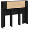 vidaXL Headboard Cabinet Black Oak 120x19x104,5 cm Engineered Wood