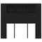 vidaXL Headboard Cabinet Black Oak 120x19x104,5 cm Engineered Wood