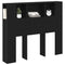 vidaXL Headboard Cabinet Black Oak 120x19x104,5 cm Engineered Wood