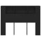 vidaXL Headboard Cabinet Black oak 140 x 19 x 104.5 cm Engineered wood