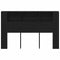 vidaXL Headboard Cabinet Black oak 160 x 19 x 104.5 cm Engineered wood