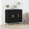 vidaXL Sideboard Black 90 x 34 x 80 cm Engineered wood