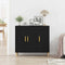 vidaXL Sideboard Black 90 x 34 x 80 cm Engineered wood