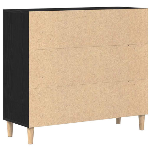 vidaXL Sideboard Black 90 x 34 x 80 cm Engineered wood
