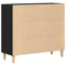 vidaXL Sideboard Black 90 x 34 x 80 cm Engineered wood