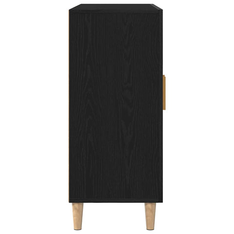 vidaXL Sideboard Black 90 x 34 x 80 cm Engineered wood