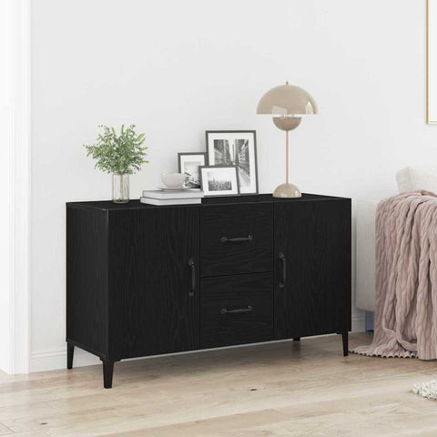 vidaXL Sideboard with Drawer Black 100 x 36 x 60 cm Engineered wood