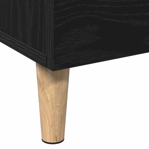 vidaXL Highboard with Drawer Black 70 x 31 x 115 cm Engineered wood