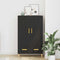 vidaXL Highboard with Drawer Black 70 x 31 x 115 cm Engineered wood