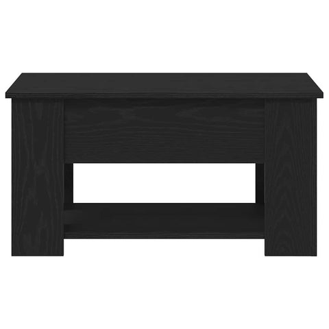 vidaXL Coffee Table Black Oak 79 x 49 x 41 cm Engineered Wood