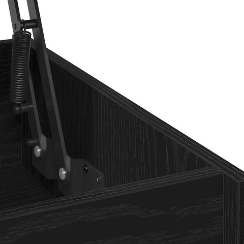 vidaXL Black Oak Coffee Table - 80 x 50.5 x 41.5 cm, Made from Engineered Wood