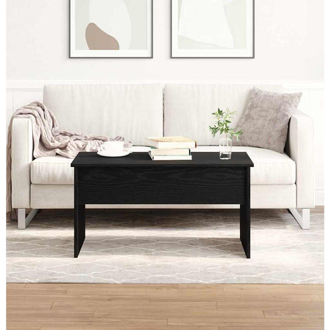 vidaXL Black Oak Coffee Table - 80 x 50.5 x 41.5 cm, Made from Engineered Wood