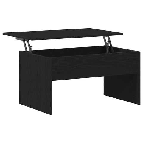 vidaXL Black Oak Coffee Table - 80 x 50.5 x 41.5 cm, Made from Engineered Wood