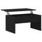 vidaXL Black Oak Coffee Table - 80 x 50.5 x 41.5 cm, Made from Engineered Wood