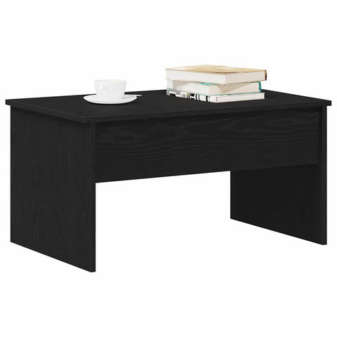vidaXL Black Oak Coffee Table - 80 x 50.5 x 41.5 cm, Made from Engineered Wood